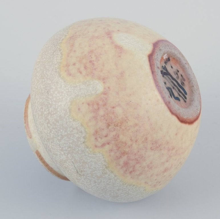 Nils Thorsson for Royal Copenhagen. Unique miniature vase in stoneware. 1924. - 7