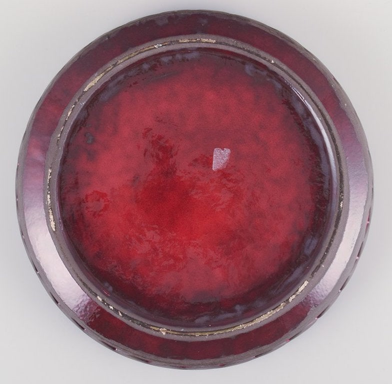 Frank Keramik, Denmark. Large bowl of glazed stoneware. 1970s. - 8