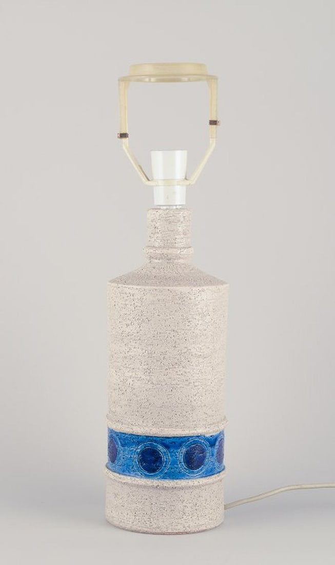 Aldo Londi for Bitossi, Italy. Large table lamp in glazed ceramic. 1970s. - 3