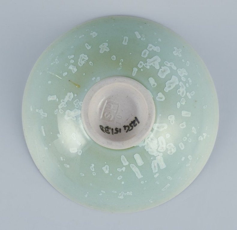 Sven Hofverberg, Swedish ceramicist, own studio. Unique ceramic bowl. Late 20th century. - 6