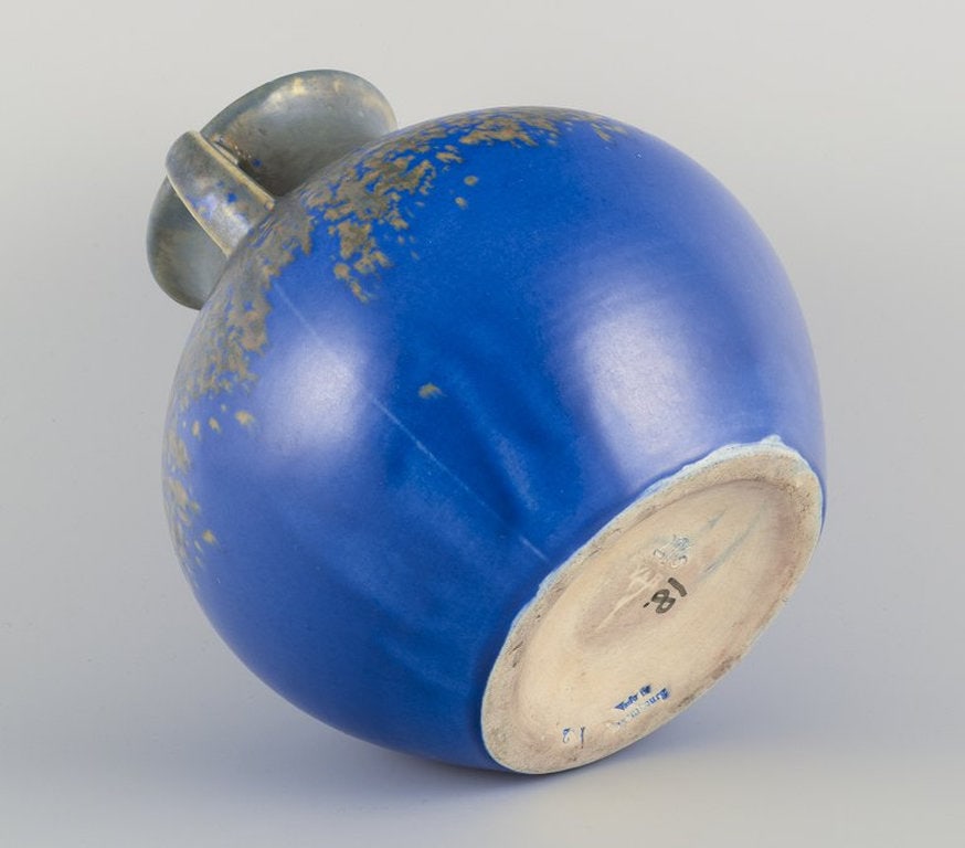 Villeroy & Boch, Luxembourg. Large unique ceramic jar with two handles. 1930s/40s. - 7
