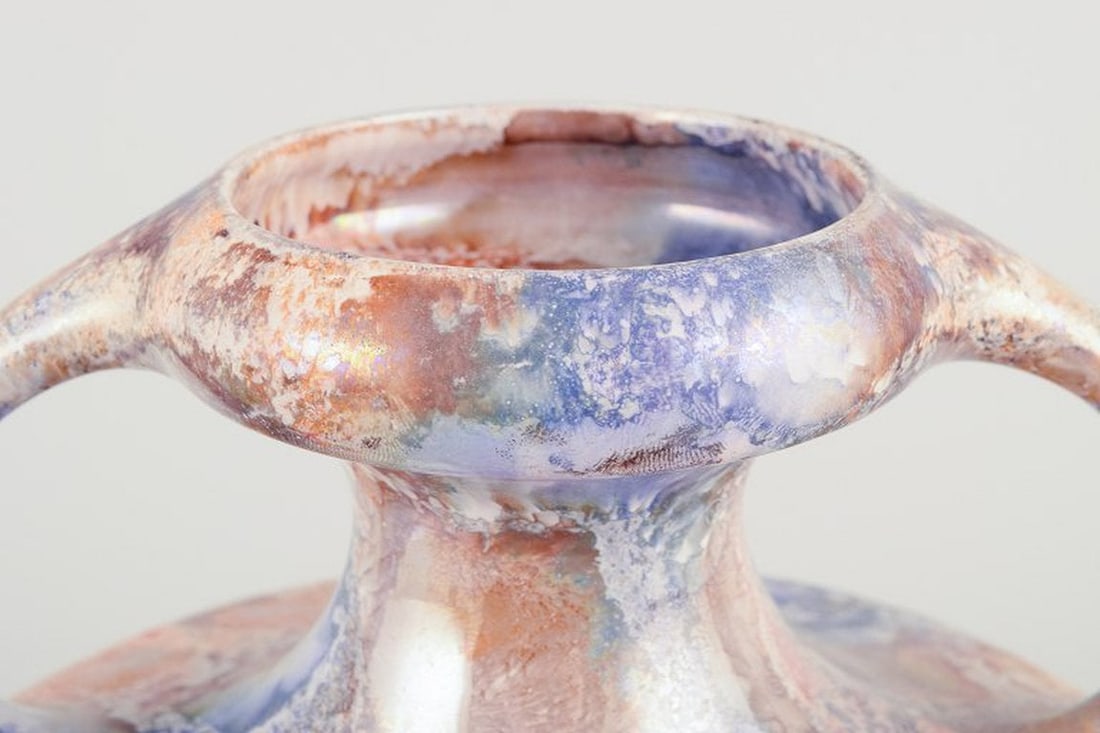 Arabia, Finland. Art Deco 'Marmor' ceramic vase. 1928-1932. - 5