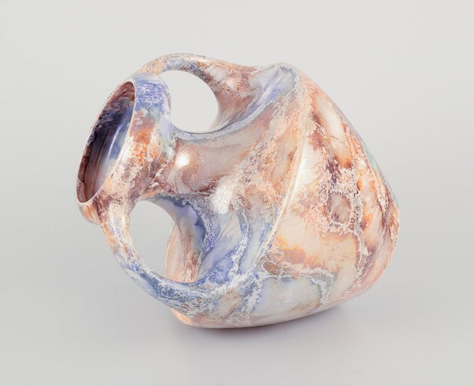 Arabia, Finland. Art Deco 'Marmor' ceramic vase. 1928-1932. - 7