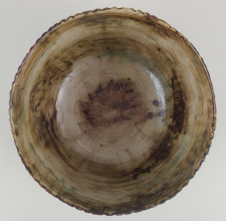 Axel Salto for Royal Copenhagen. Large and impressive ceramic bowl. 1964. - 8