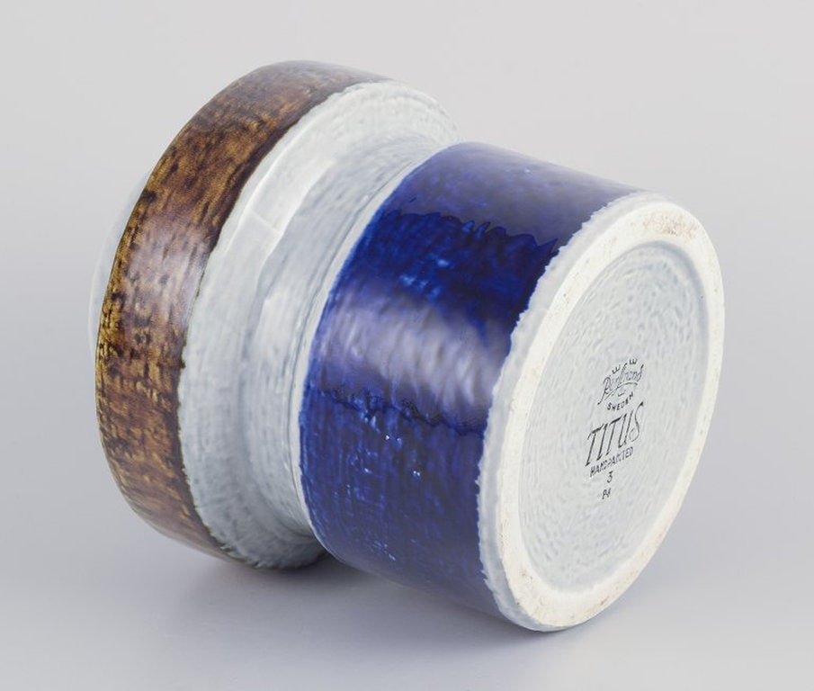 Olle Alberius for Rörstrand, Sweden. 'Titus' ceramic vase in stoneware. 1960s/70s. - 6