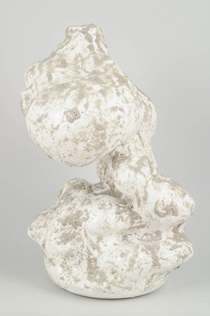 Christina Muff, contemporary Danish ceramic artist. Large hand-modelled, organic shaped, stoneware - 2