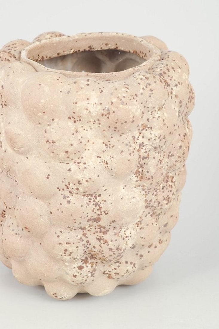 Christina Muff, contemporary Danish ceramic artist. One of a kind, hand-modelled, bubble shaped, - 5