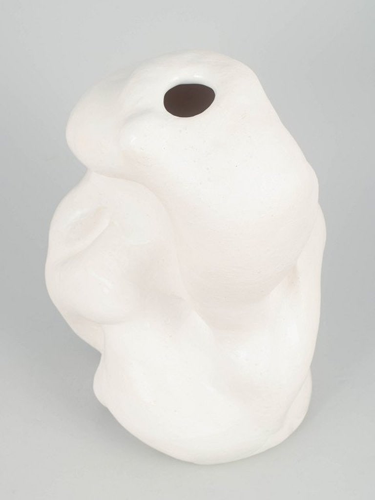 Christina Muff, contemporary Danish ceramic artist. Large hand-modelled organic shaped, stoneware - 3