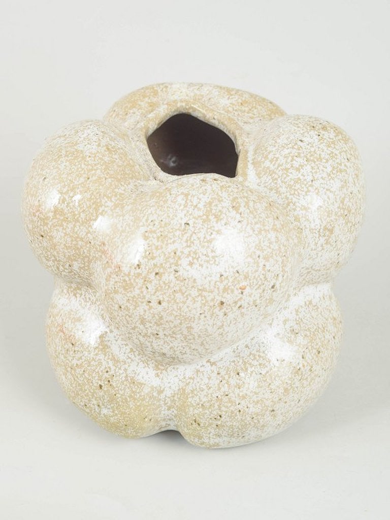 Christina Muff, contemporary Danish ceramic artist. One of a kind hand-modelled, organic shaped, - 5