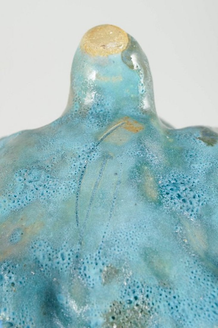 Christina Muff, contemporary Danish ceramic artist. Tall hand-modelled stoneware vessel. 2025 - 6