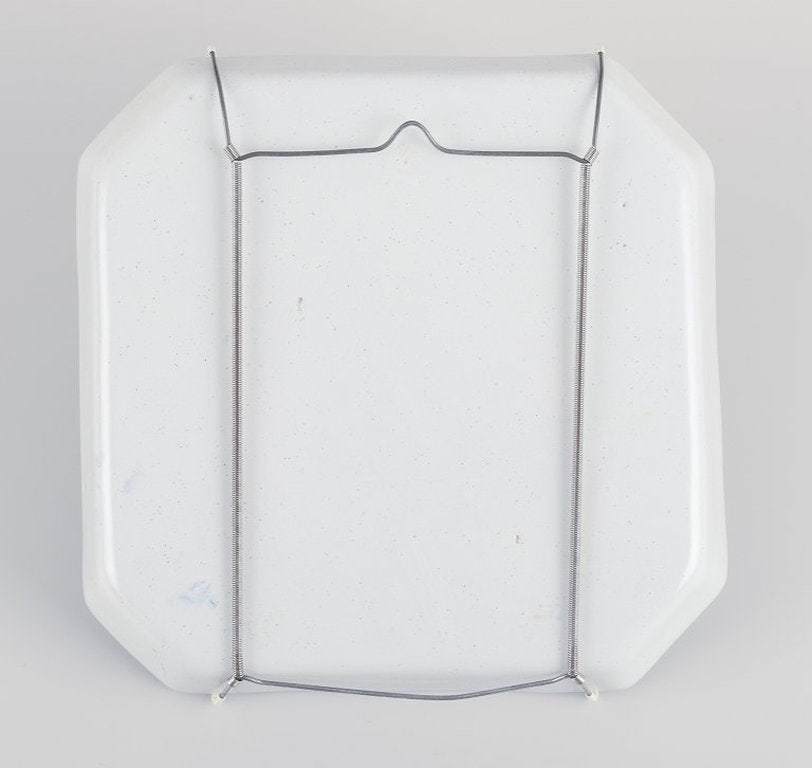 Bjørn Wiinblad, Det Blå Hus, Denmark. Unique octagonal ceramic bowl/wall relief. 1973. - 8