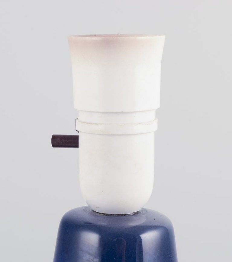 Einar Johansen for Søholm, Danmark. Large table lamp in stoneware. 1970s. - 5