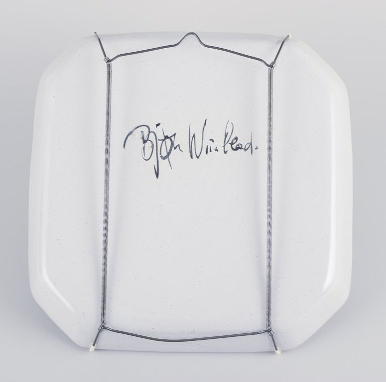 Bjørn Wiinblad, Det Blå Hus, Denmark. Unique octagonal ceramic bowl/wall relief.: Title: Bjørn Wiinblad, Det Blå Hus, Denmark. Unique octagonal ceramic bowl/wall relief. 1960s/70s. Description: Bjørn Wiinblad (1918-2006) for Det Blå Hus (The Blue House). Unique 