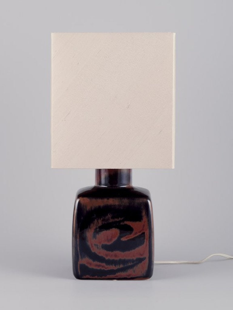 Carl Harry Stålhane for Rörstrand, Sweden. 'Sultan' table lamp in stoneware. 1960s. - 4