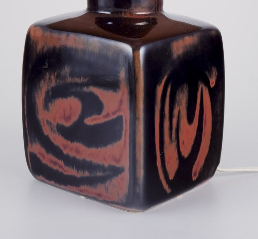 Carl Harry Stålhane for Rörstrand, Sweden. 'Sultan' table lamp in stoneware. 1960s. - 6