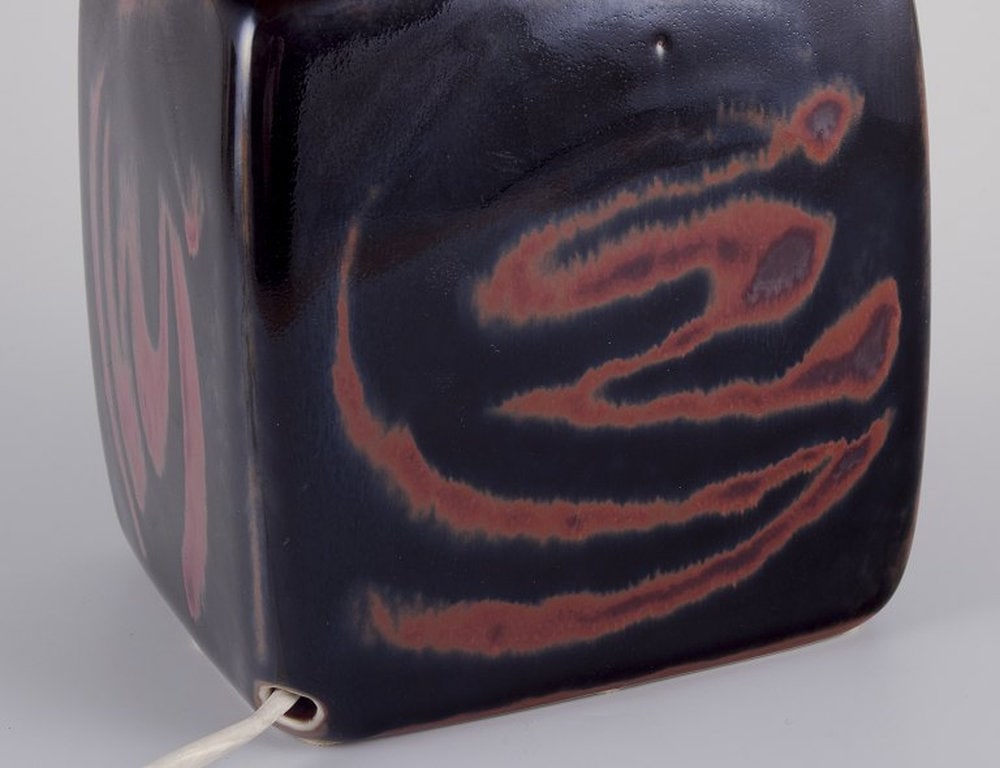 Carl Harry Stålhane for Rörstrand, Sweden. 'Sultan' table lamp in stoneware. 1960s. - 8