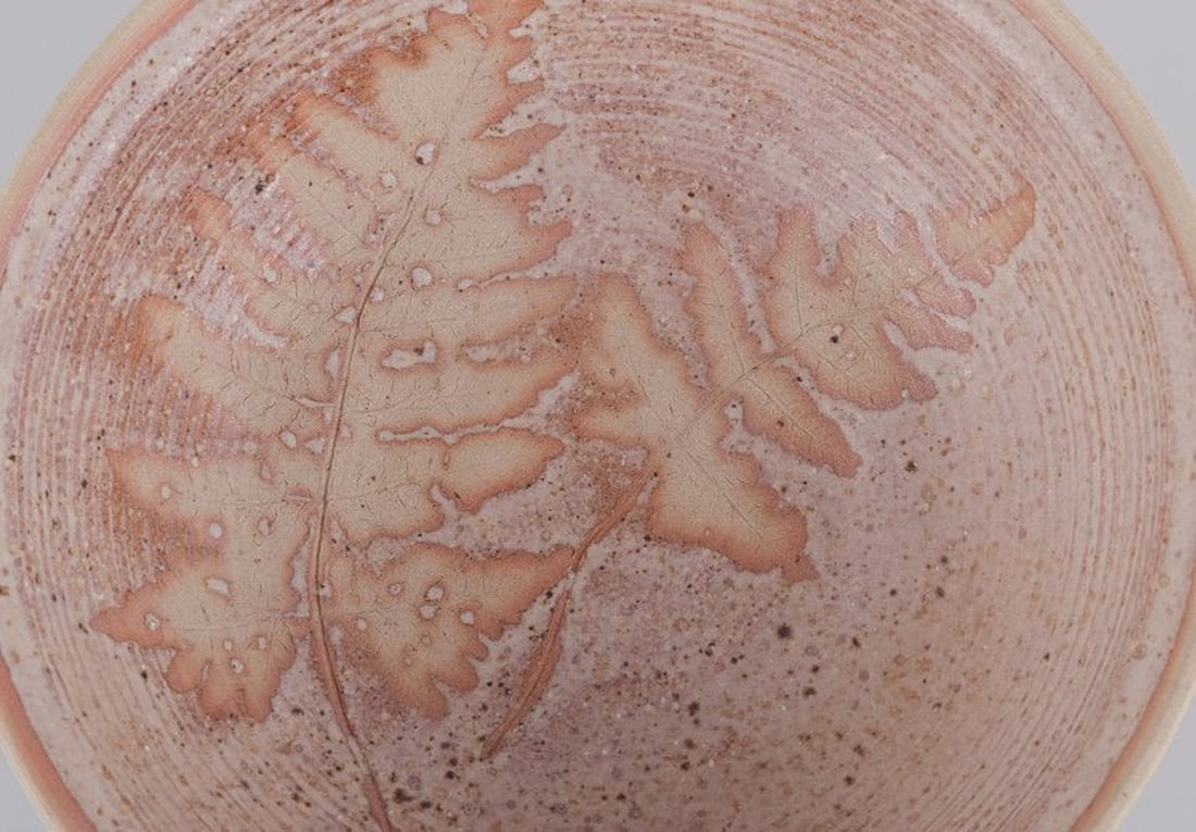 Swedish studio ceramist. Unique ceramic bowl. Late 20th century. - 5