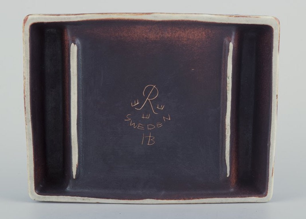 Hertha Bengtson for Rörstrand, Sweden. Stoneware ashtray. 1960s/70s. - 6