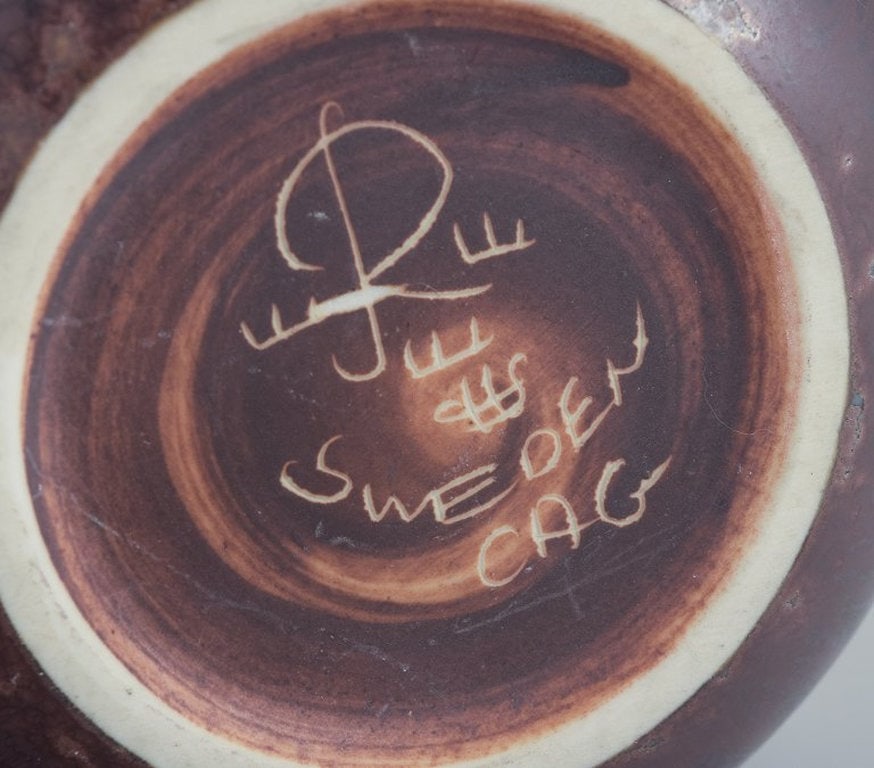 Carl Harry Stålhane for Rörstrand, Sweden. Small bowl made of stoneware. Mid-20th century. - 6