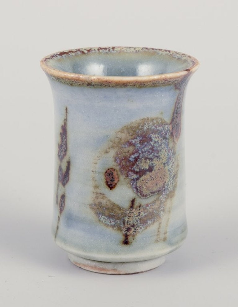 Carl Harry Stålhane for Designhuset, Sweden. Three unique miniature vases in stoneware. Circa - 8