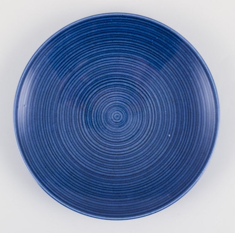 Gertrud Lönegren for Rörstrand, Sweden. Set of twelve 'Blå Blanche' plates in - 4