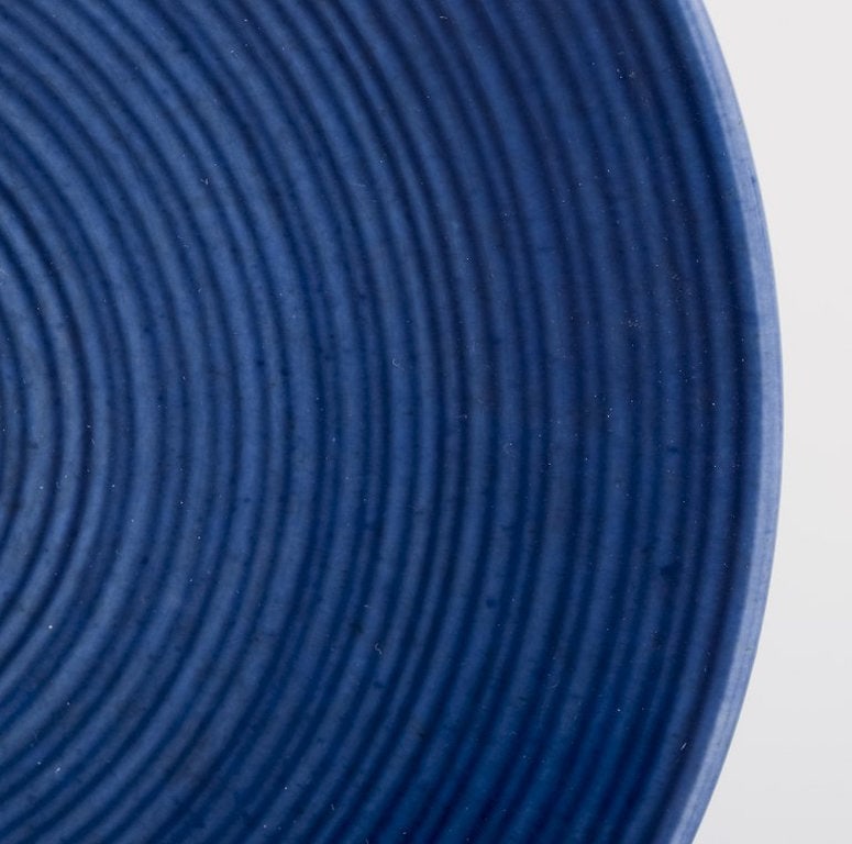 Gertrud Lönegren for Rörstrand, Sweden. Set of twelve 'Blå Blanche' plates in - 5