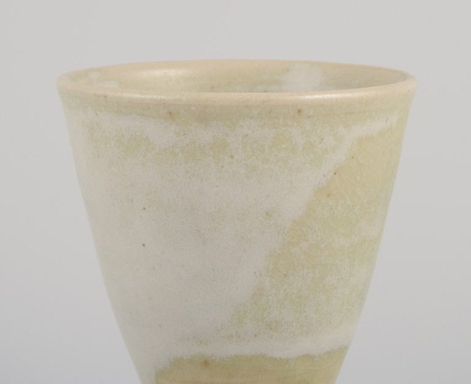 Swedish ceramist. Unique ceramic mug. Late 20th century. - 4