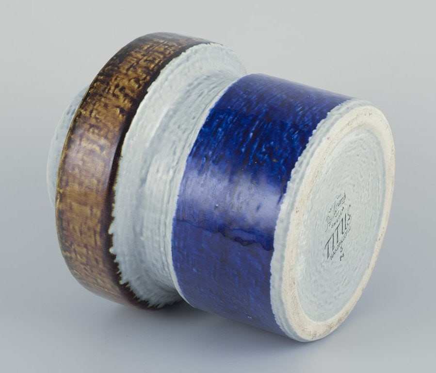 Olle Alberius for Rörstrand, Sweden. 'Titus' ceramic vase made of stoneware. 1960s/70s. - 5