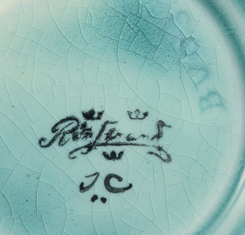 Ilse Claesson for Rörstrand, Sweden. Large and round vase in glazed faience. 1930s. - 8