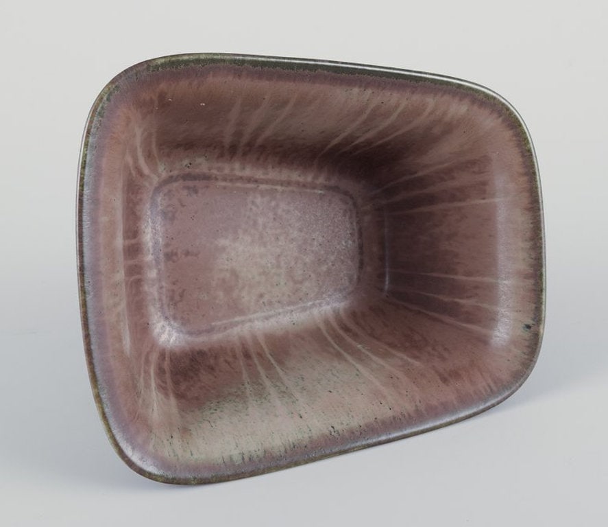 Gunnar Nylund for Rörstrand, Sweden. Square bowl in ceramic. Mid 20th century. - 4