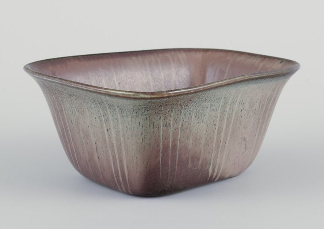 Gunnar Nylund for Rörstrand, Sweden. Square bowl in ceramic. Mid 20th century. - 5