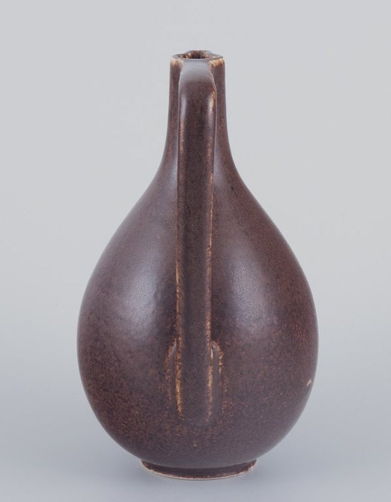 Eva Stæhr-Nielsen for Saxbo, Denmark. Rare 'pistol' ceramic jug. Mid 20th century. - 5