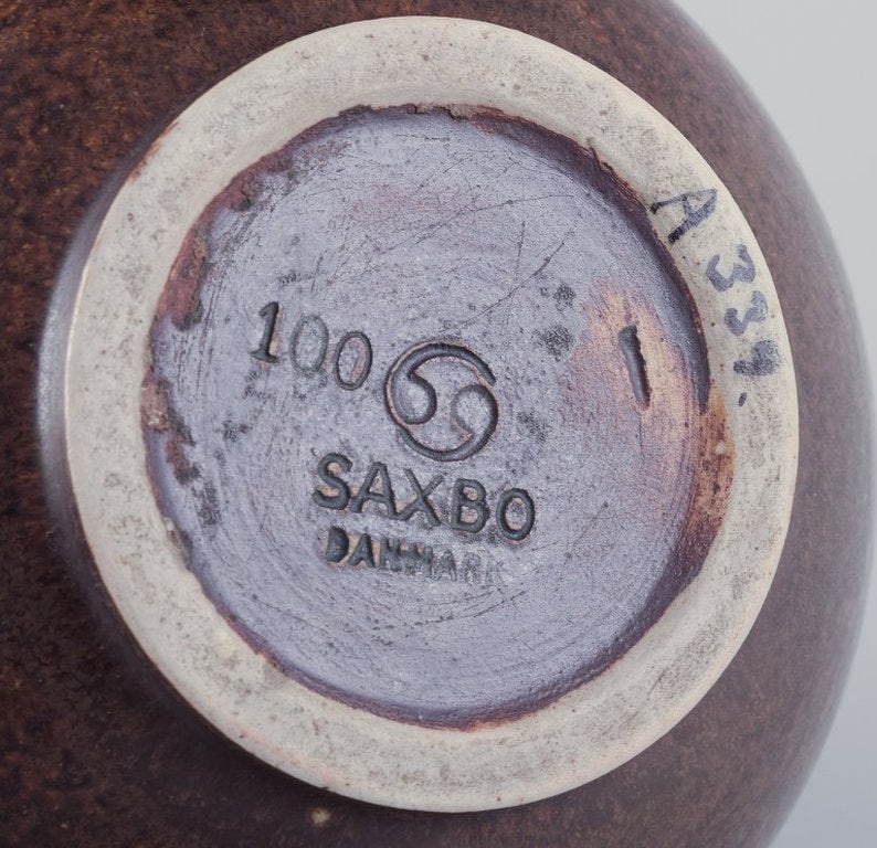 Eva Stæhr-Nielsen for Saxbo, Denmark. Rare 'pistol' ceramic jug. Mid 20th century. - 8
