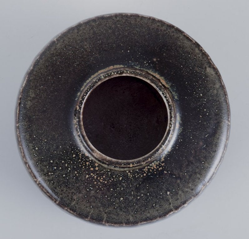 Nils Thorsson for Royal Copenhagen. Unique stoneware jar. Mid 20th century. - 5