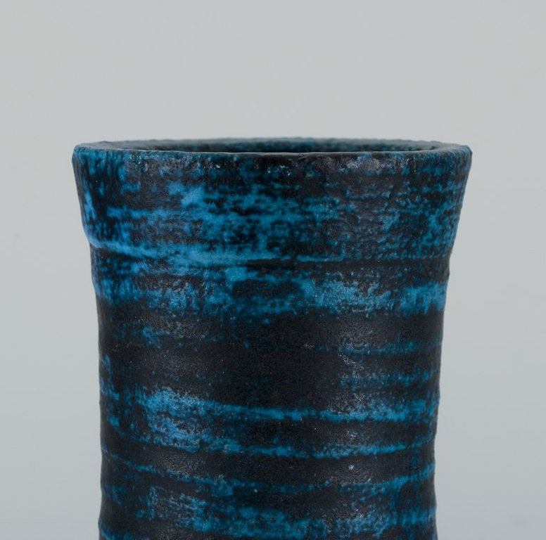 French ceramicist. Unique ceramic floor vase. 1960s/70s. - 4