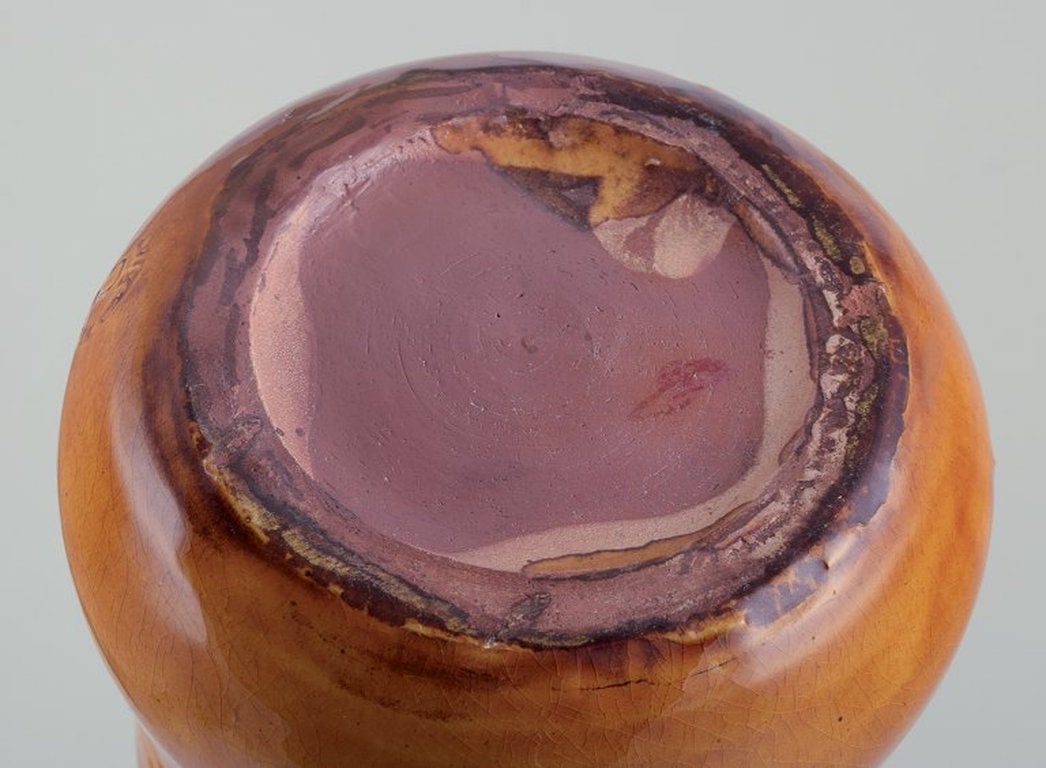 Biot, France. Unique floor vase in ceramic. 1960s/70s. - 8