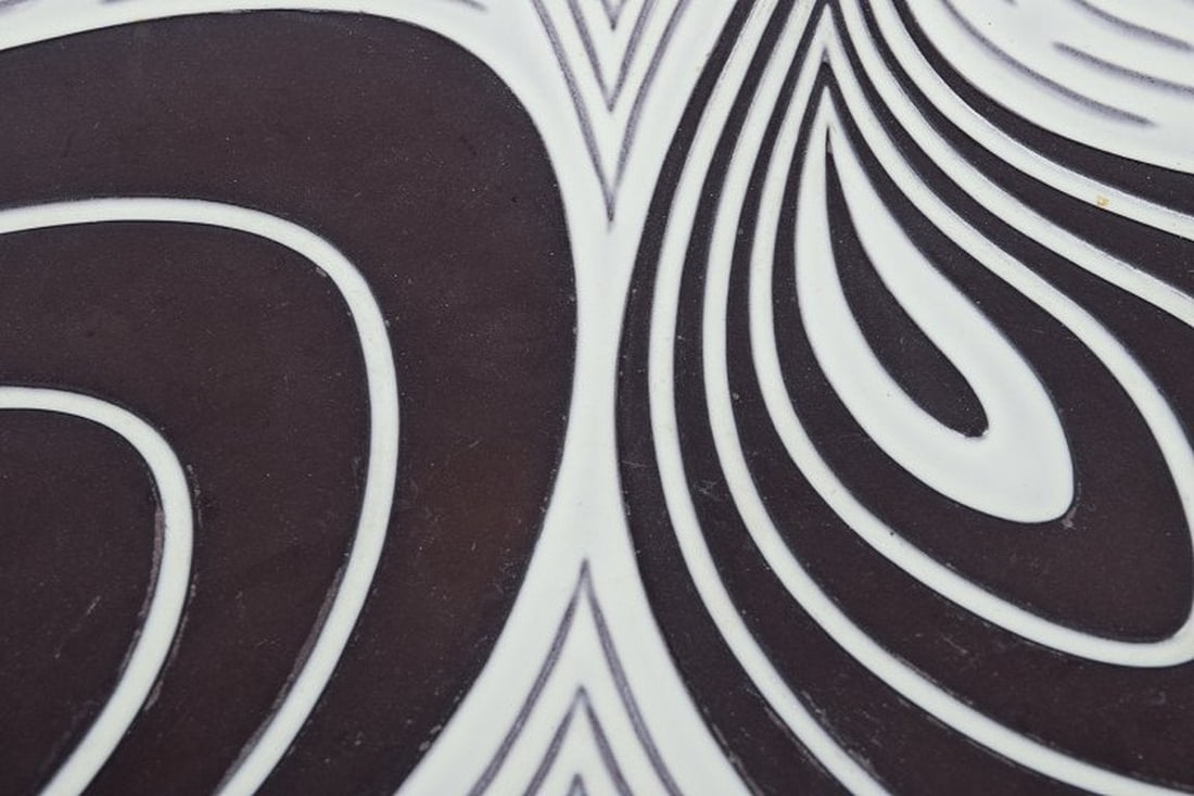 Schollert, Denmark. Large ceramic bowl in modernist style. 1970s. - 7
