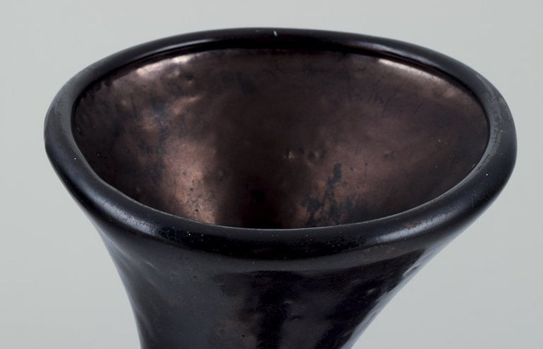 French ceramicist. Large ceramic vase. Organic shape. Circa 1970. - 6