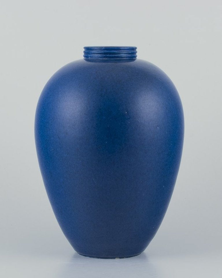 Saxbo, Denmark. Large and impressive ceramic vase. 1940s/50s (1 of 8)