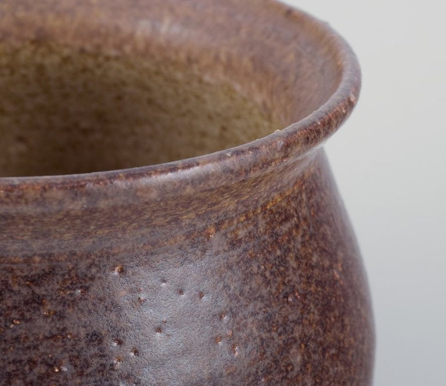 Margit Svenning, Danish ceramist. Unique ceramic vase. 1982. - 5