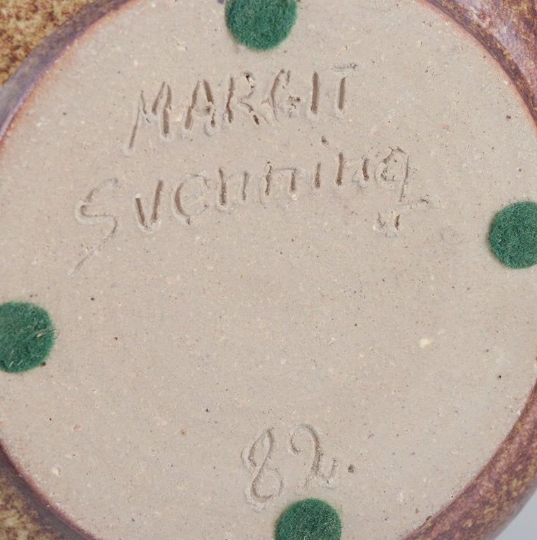 Margit Svenning, Danish ceramist. Unique ceramic vase. 1982. - 6