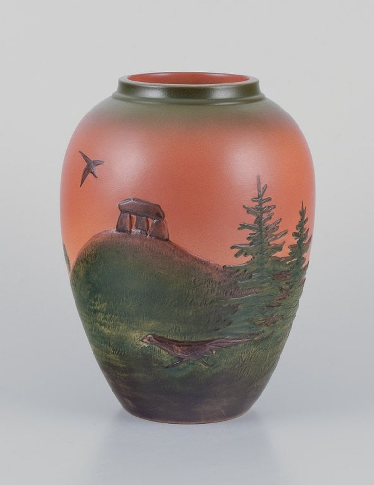 Ipsens Enke, Denmark. Vase in glazed ceramic. 1920s/30s. (1 of 8)
