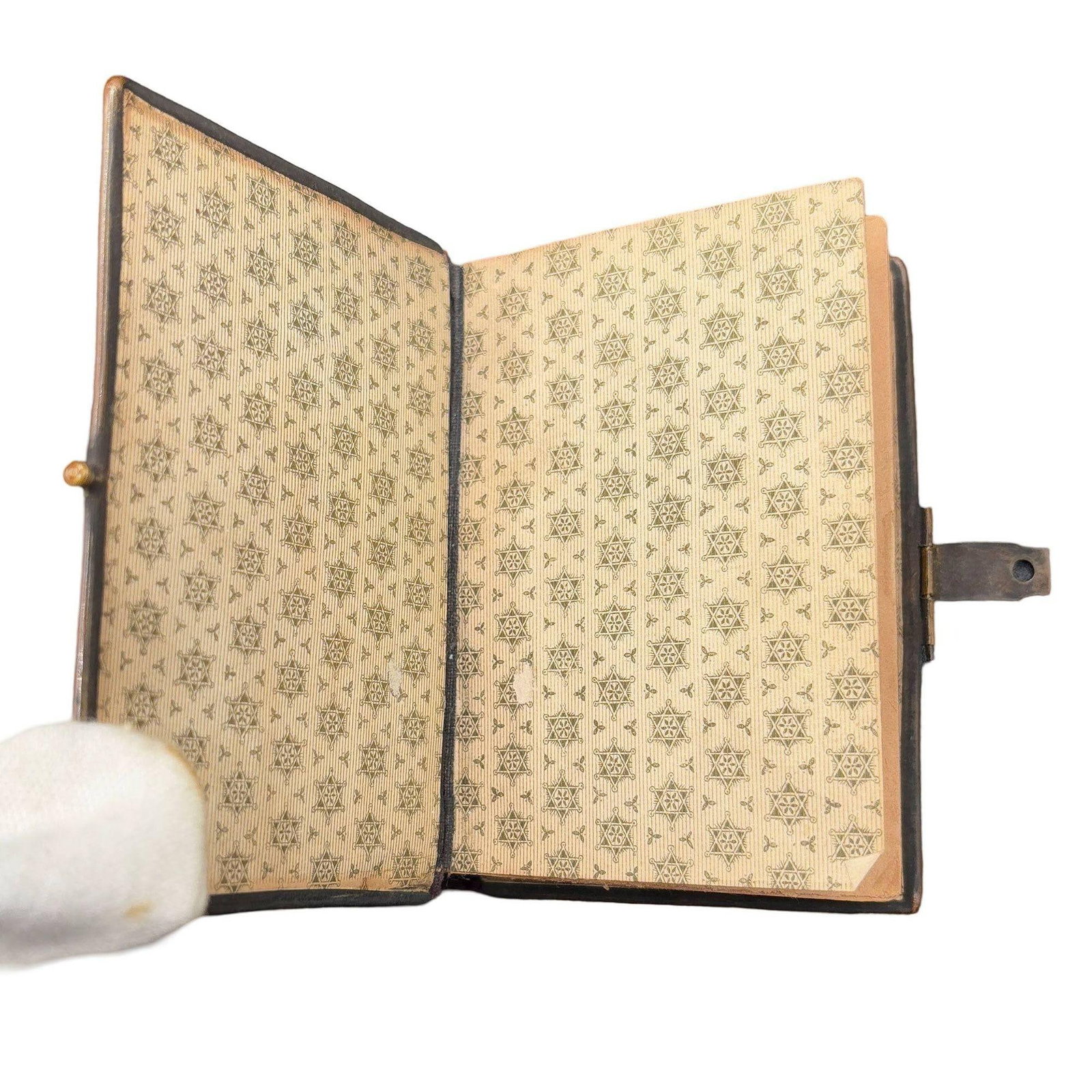 Victorian Daily Prayer Book in Hebrew "Tephilath of Israel" w/ Carved Bone Cover - 5