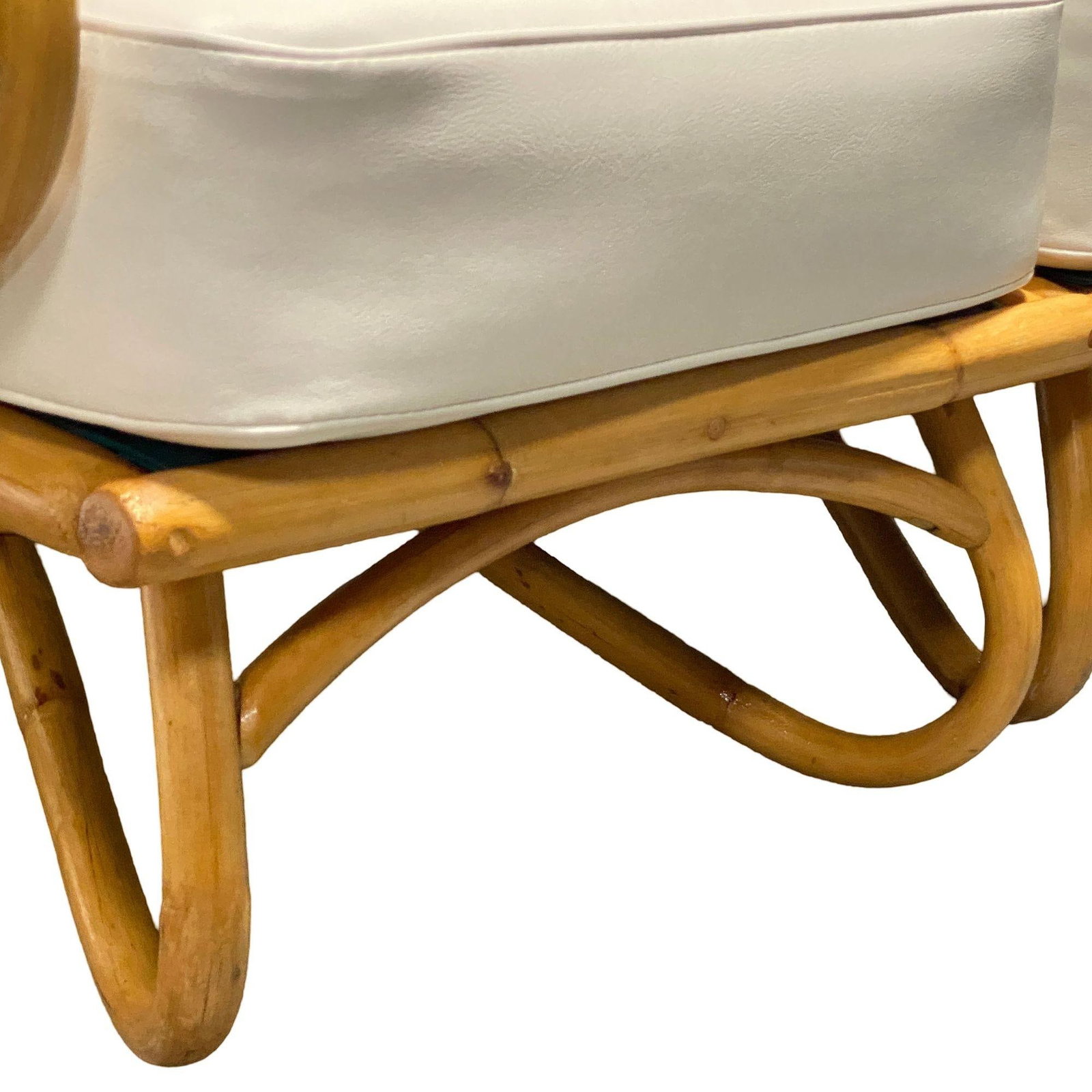 Restored "Triple Triangle" 3-strand Sectional Sectional Settee W/ Loop Base - 4