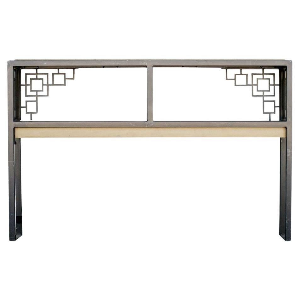 Black and Gold "Prairie" Style Console Table (1 of 5)