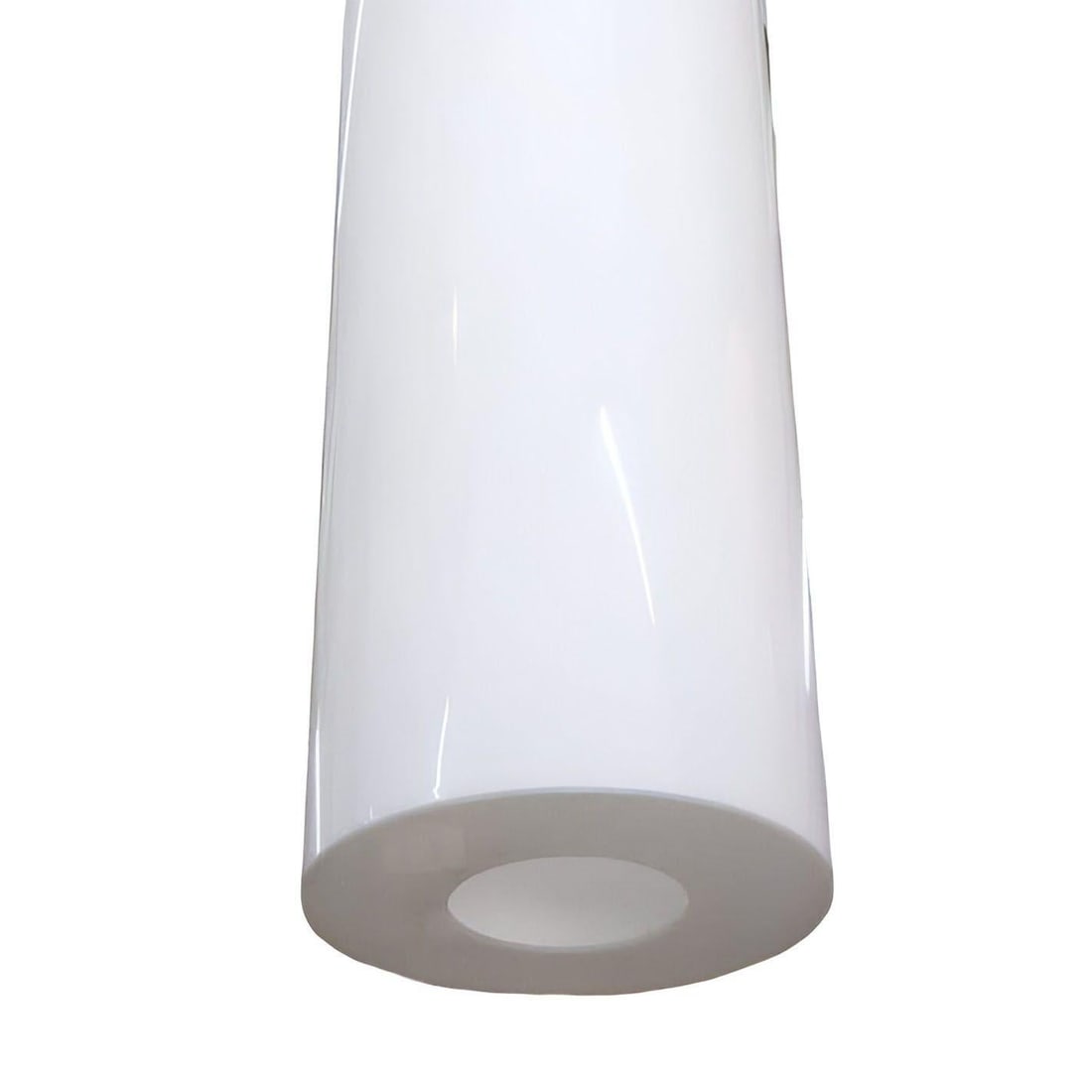 1958 Mid-century Modern Cylinder Acrylic & Steel Pendant, 2 Available - 4