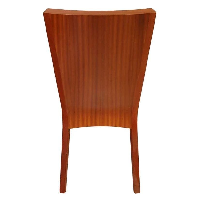 Dakota Jackson "Aldabhra" Sculptural Side Chair w/ Black Leather Seat - 4
