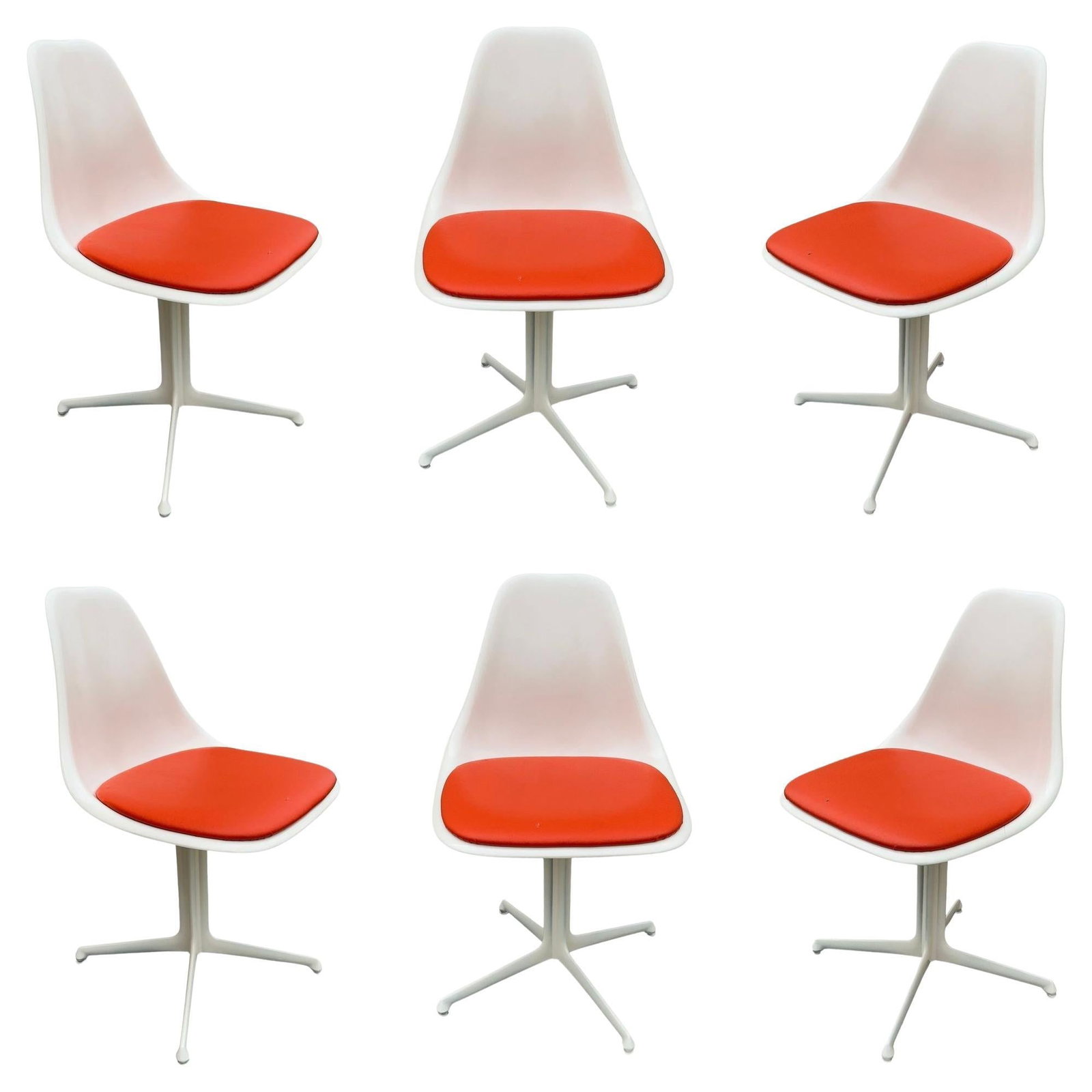Set of 6 Mid-Century Tulip Side Chair Model 103 by Maurice Burke for Arkana: Title: Set of 6 Mid-Century Tulip Side Chair Model 103 by Maurice Burke for Arkana Description: The Tulip Chair 103 (and the Tulip Chair 115/116), designed by Maurice Burke of Dallas, Texas, for