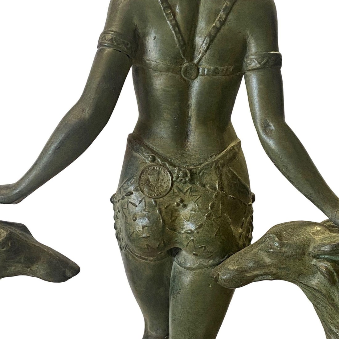 Art Deco Light-up Flapper Bronze Patina Sculpture by Enrique Molins-Balleste - 2
