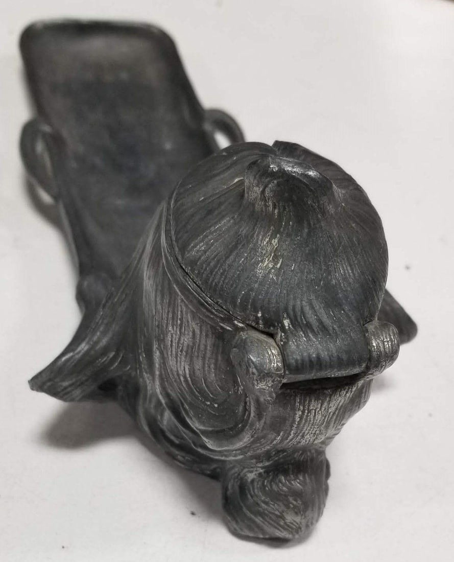 Early Century Art Nouveau Ink Well and Pen Holder - 3